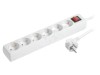Prelungitor 6 Prize 230V 16A Alb, Logilink