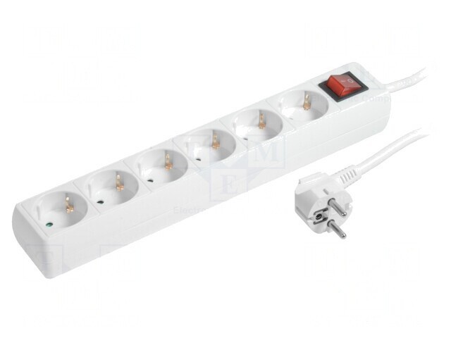 Prelungitor 6 Prize 230V 16A Alb