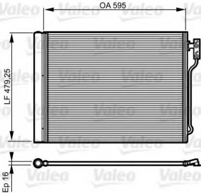 Condensator / Radiator aer conditionat BMW Seria 5 (F10, F18) (2009 - 2016) VALEO 814192 foto