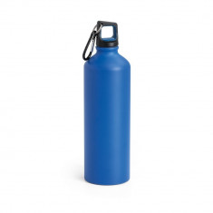 Sticla sport 750 ml cu carabina, Everestus, SB26, aluminiu, albastru, saculet de calatorie inclus foto