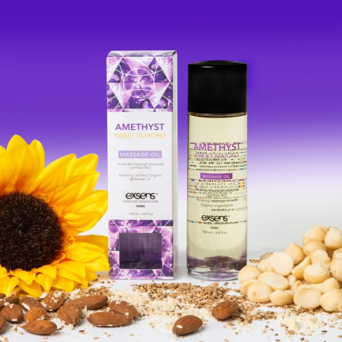 Ulei Organic Pentru Masaj Senzual Cu Aroma Amethyst Almond, 100 ml