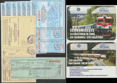 Colectie 430 bilete circulate de tren, CFR, Regio, TFG, carnete cupoane foto