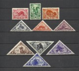 TOUVA 1935 FAUNA ANIMALE SALBATICE CU SARNIERA, Nestampilat
