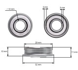 Cumpara ieftin Rulment roata masina tuns gazon 12.2 x 28.6 mm