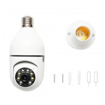 Camera de supraveghere WS-Q501 Smart-Bulb PTZ, WIFI tip bec E27 cu senzor de miscare si aplicatie Tuya WS-W501 Breckner Germany foto
