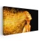 Tablou femeie cu par auriu sclipitor 1768 Tablou canvas pe panza CU RAMA 60x120 cm