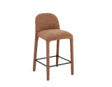Cumpara ieftin Scaun bar textil caramiziu Antara 44.5x50.5x92h