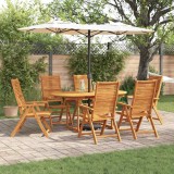 vidaXL Set de masă pentru grădină 7 pcs Maro Lemn Solid de Acacia 3375719