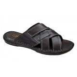 Papuci Barbati Piele Naturala GKR Ciucaleti Negri, Design Modern, Confortabili, Rezistenti, Calapoade Romanesti, Inchidere Scai