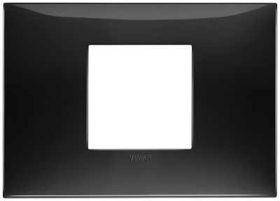 Rama Ornament 2M pt doza de 3M Vimar Neve negru 09672.04 foto