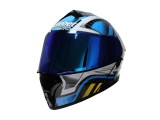 Casca moto rabatabila cu ochelari Safebet HF-130 Z62-B, Culoare Negru/Albastru,... Cod Produs: MX_NEW ROY32217