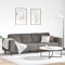 vidaXL Sofa din material textil Gri deschis 208 cm Țesătură de catifea 3335100