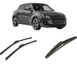 Cumpara ieftin Set 3 stergatoare SUZUKI SWIFT V (AZ) din 2017-2020, pentru parbriz si luneta fata si spate auto, Bosch Twin-Aerotwin Retrofit, din cauciuc siliconat