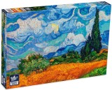 Puzzle Black Sea: C&acirc;mp de gr&acirc;u cu chiparoși &ndash; 500 de piese