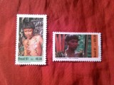 Serie Brazilia 1991 - Cultura Indienilor , 2 valori
