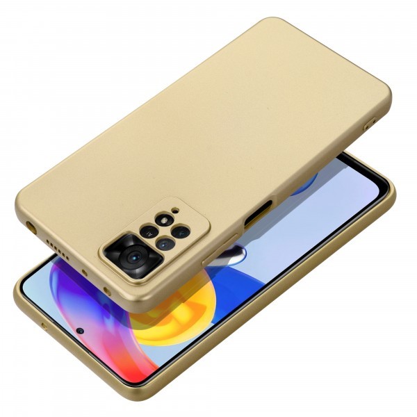 Husa pentru Xiaomi Poco C75 5G / C75 / Redmi 14C, OEM, Metallic, Aurie