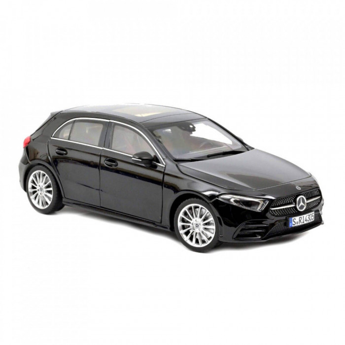 Macheta auto Mercedes-Benz A-Class AMG Line 2018 Black, 1:18 Norev