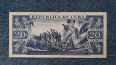 20 Pesos 1989 Cuba foto