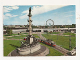 AT2 -Carte Postala-AUSTRIA-Viena, Praterstern mit Riesenrad, circulata 1965