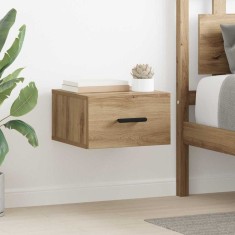 vidaXL Dulap de noapte 2 pcs stejar artizanal 35 x 35 x 20 cm