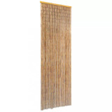 Perdea de usa pentru insecte, bambus, 56x185 cm, vidaXL