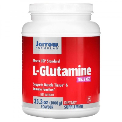 L-Glutamine 2000 miligrame 1000 grame Jarrow Formulas foto