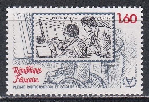 Franta 1981 - Anul Internațional al Persoanelor cu Dizabilități, MNH