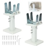 Suporturi reglabile pentru radiator de podea 14&ndash;21cm oțel pachet cu 2 bucăți cu șuruburi și cheie Allen &ndash; argintiu