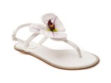 Sandale GRYXX albe, 1R13, din piele ecologica