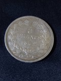 Franța 1842 W &ndash; 5 franci, monedă de argint, Europa
