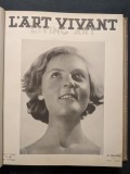 1934 L&rsquo;ART VIVANT nr. 180-191 (colegat 12 reviste) 536 pag 30x25cm ART DECO Fotografie Arhitectura Design Interioare Arta decorativa Pictura Sculptura