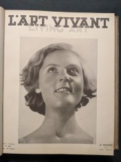 1934 L&rsquo;ART VIVANT nr. 180-191 (colegat 12 reviste) 536 pag 30x25cm ART DECO Fotografie Arhitectura Design Interioare Arta decorativa Pictura Sculptura
