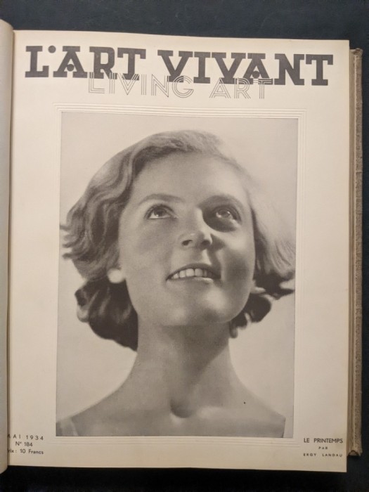 1934 L&rsquo;ART VIVANT nr. 180-191 (colegat 12 reviste) 536 pag 30x25cm ART DECO Fotografie Arhitectura Design Interioare Arta decorativa Pictura Sculptura