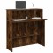 vidaXL Birou de recepție stejar afumat 100x50x103,5 cm lemn prelucrat 859028