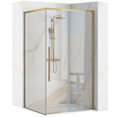 Cabina de dus SOLAR GOLD Brush 90x90 cm foto