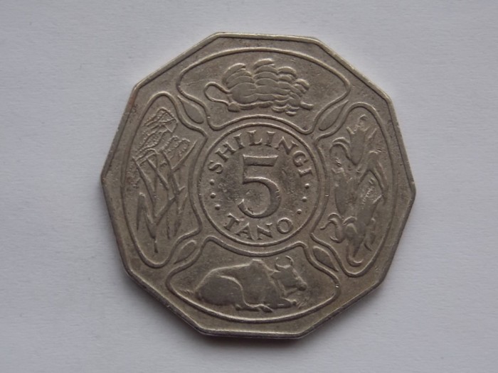 5 SHILINGI 1972 TANZANIA-FAO
