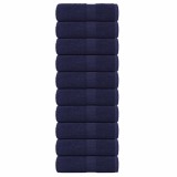 vidaXL Prosoape pentru oaspeți 10 buc Bleumarin 360 g/m&sup2; 100% bumbac