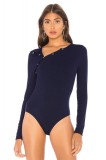 G673-4 Body cu maneci lungi si decolteu in V, L