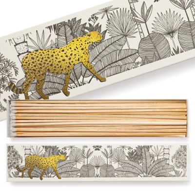Chibrituri Lungi , Cheetah in White Jungle 28cm foto