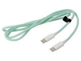 Cablu USB 2.0 USB-C 1m Verde LOGILINK, Viteză 480Mbps, Mufă pe Ambele Părți
