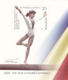 ROMANIA 2026 ANUL NADIA COMANECI - Bloc dantelat LP.2569a MNH**