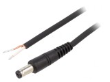 Cablu Alimentare DC 5,5/1,7 Negru 1,5m