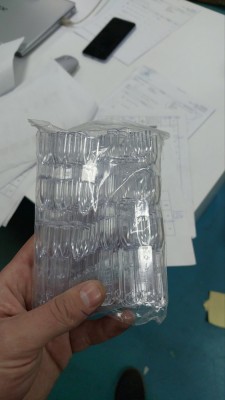Paletar pentru, pe inel, 3 unghii, transparent foto