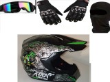 Cumpara ieftin Casca moto off road/atv/cross /enduro/+Ochelari+Manusi +cagula ,produse noi, marimi S-M-L