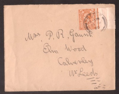 Great Britain 1920 Postal History Rare King George Cover D.435 foto
