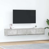 vidaXL Dulapuri TV 2 buc Beton Gri 80x31x25,5 cm Lemn prelucrat