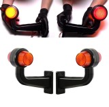 Set 2 Lampi laterale Gabarit LED Neon 12V-24V, portocaliu-rosu - 19,2 cm