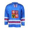 Echipa națională de hochei tricou de hochei Czech Republic 2023/2024 CCM Fandres replica - blue - dětský XS