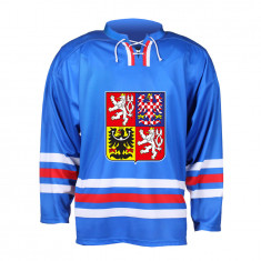 Echipa națională de hochei tricou de hochei Czech Republic 2023/2024 CCM Fandres replica - blue - S