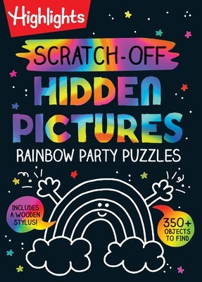 Scratch-Off Hidden Pictures Rainbow Party Puzzles foto